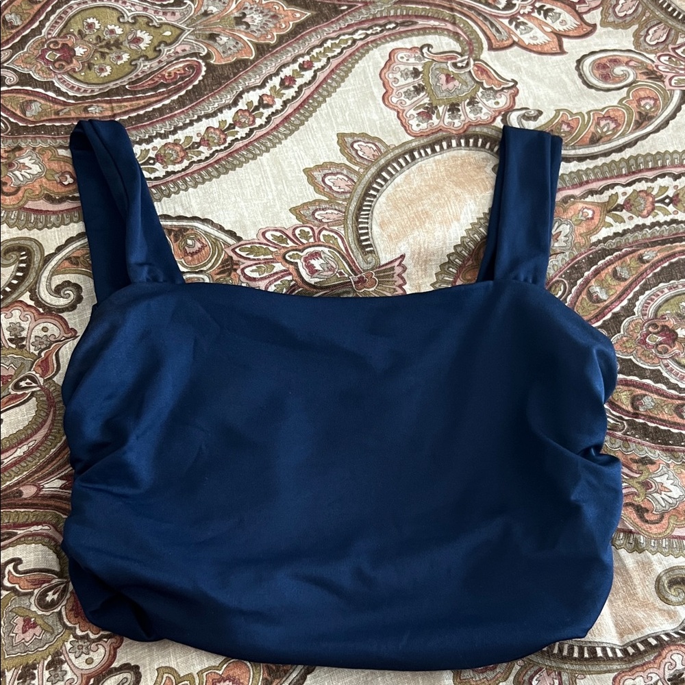 Navy Blue Sleeveless Top